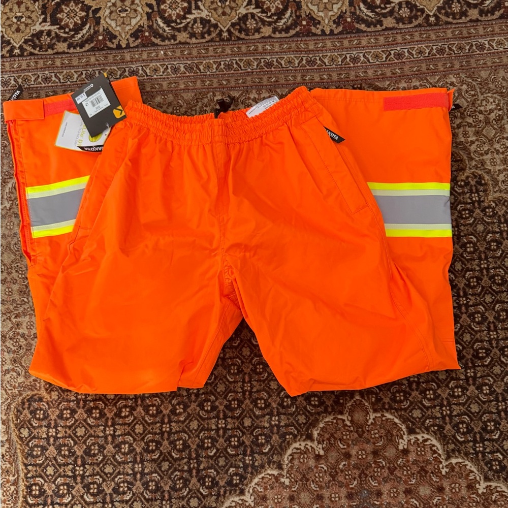 High-Visibility Orange Safety Pants - Picture 5 of 7